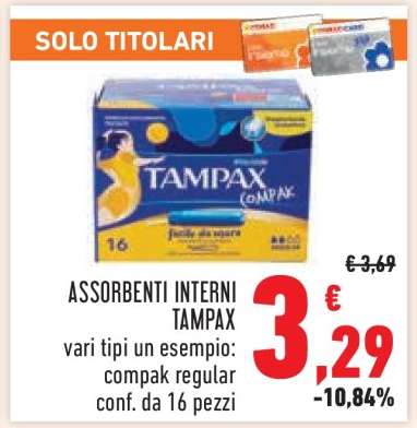 ASSORBENTI INTERNI TAMPAX