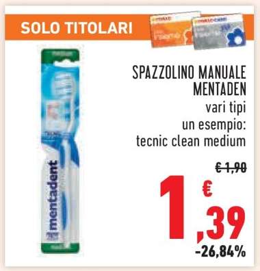 Spazzolino Manuale Mentadent