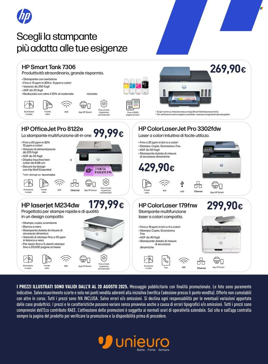 Volantino Unieuro - 8/8/2025 - 20/8/2025. Pagina 10