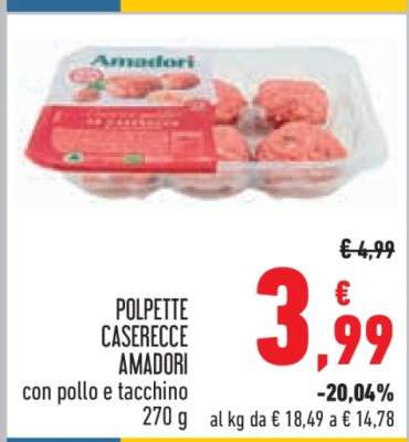 POLPETTE CASERECCE AMADORI
