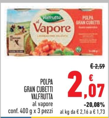 Polpa Gran Cubetti Valfrutta