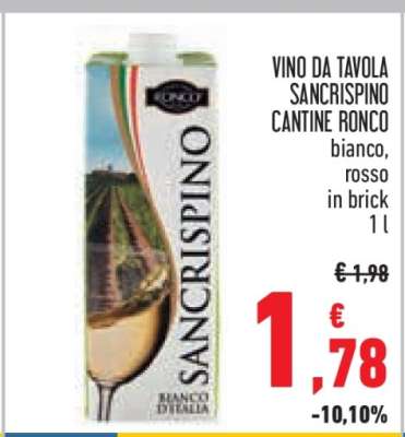 Vino da Tavola Sancrispino Cantine Ronco