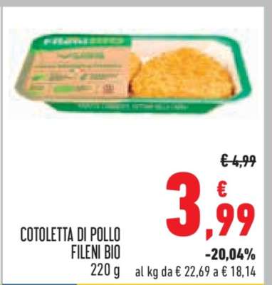 COTOLETTA DI POLLO FILENI BIO