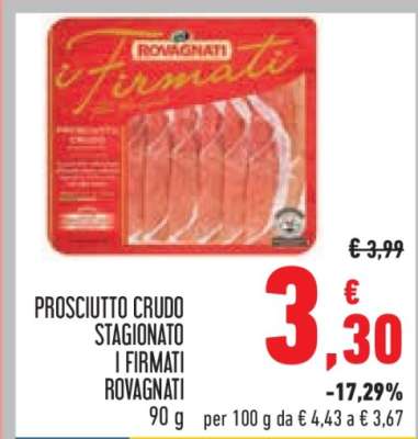 PROSCIUTTO CRUDO STAGIONATO I FIRMATI ROVAGNATI