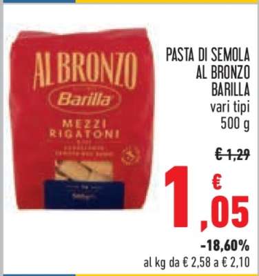 PASTA DI SEMOLA AL BRONZO BARILLA