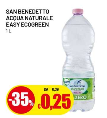 SAN BENEDETTO ACQUA NATURALE EASY ECOGREEN