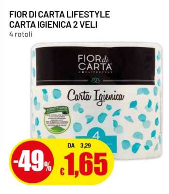 FIOR DI CARTA LIFESTYLE CARTA IGIENICA 2 VELI