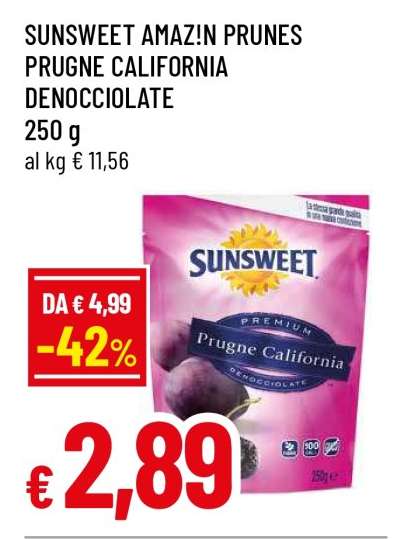 SUNSWEET AMAZ!N PRUNES PRUGNE CALIFORNIA DENOCCIOLATE
