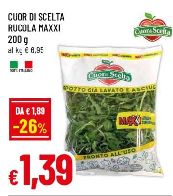CUOR DI SCELTA RUCOLA MAXXI