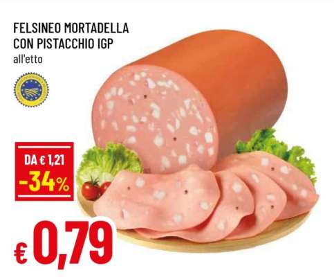 Felsineo Mortadella con Pistacchio IGP