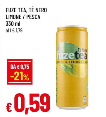 FUZE TEA, TÈ NERO LIMONE / PESCA
