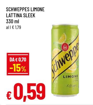 SCHWEPPES LIMONE LATTINA SLEEK