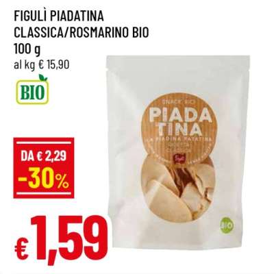 FIGULÌ PIADATINA CLASSICA/ROSMARINO BIO