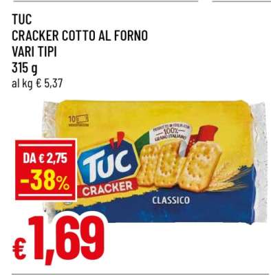 TUC CRACKER COTTO AL FORNO VARI TIPI