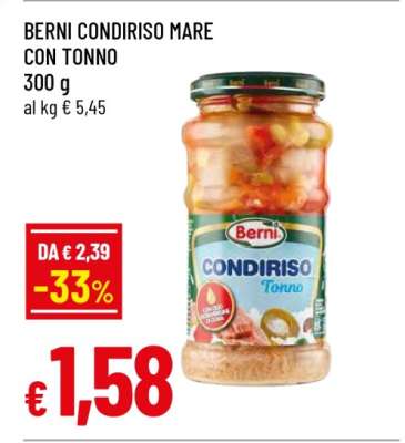 BERNI CONDIRISO MARE CON TONNO