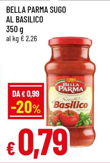 BELLA PARMA SUGO AL BASILICO