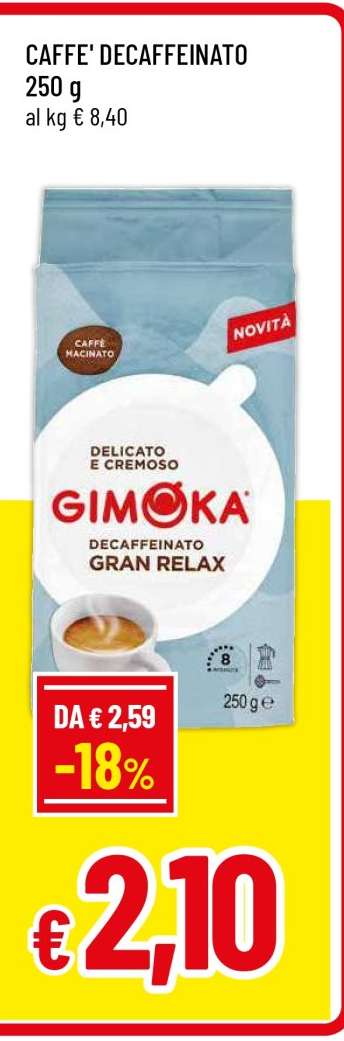 CAFFE' DECAFFEINATO