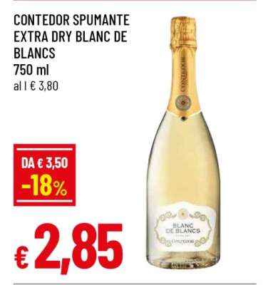 CONTEDOR SPUMANTE EXTRA DRY BLANC DE BLANCS