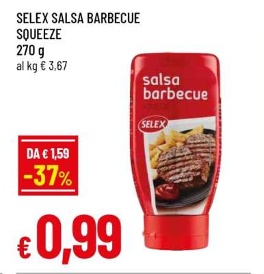 SELEX SALSA BARBECUE SQUEEZE
