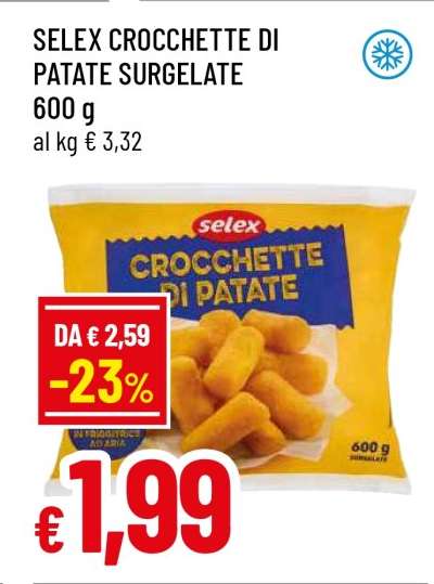 SELEX CROCCHETTE DI PATATE SURGELATE