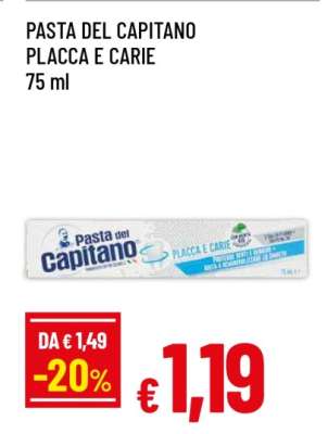 PASTA DEL CAPITANO PLACCA E CARIE