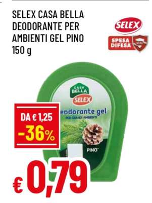 SELEX CASA BELLA DEODORANTE PER AMBIENTI GEL PINO