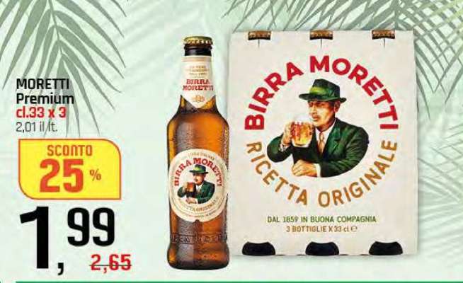 MORETTI Premium cl.33 x 3