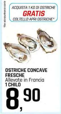 OSTRICHE CONCAVE FRESCHE
