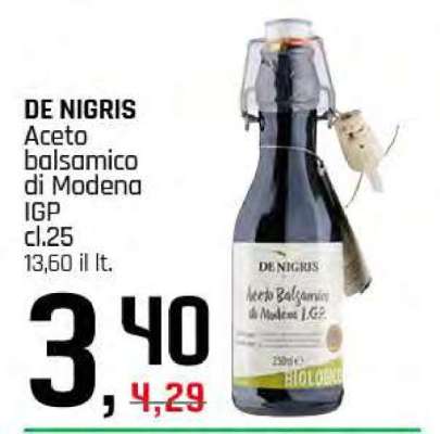 DE NIGRIS Aceto balsamico di Modena IGP