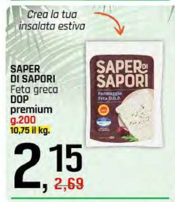 SAPER DI SAPORI Feta greca DOP premium