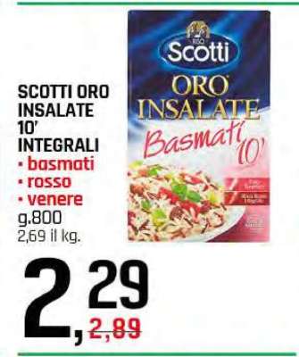 SCOTTI ORO INSALATE 10' INTEGRALI