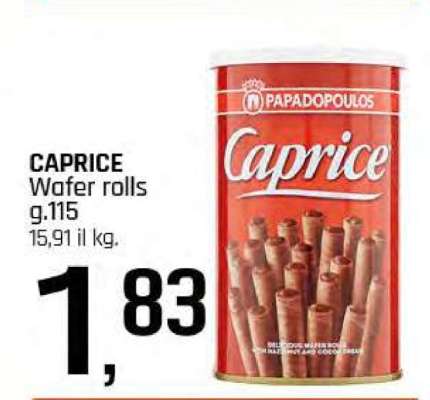 CAPRICE Wafer rolls