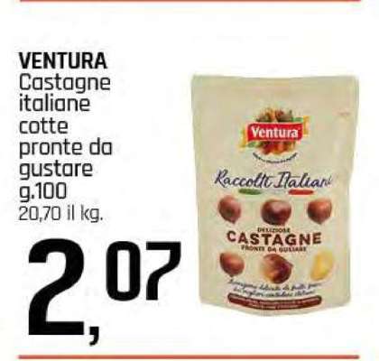 VENTURA Castagne italiane cotte pronte da gustare