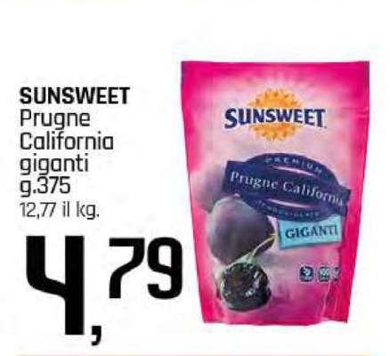 SUNSWEET Prugne California giganti
