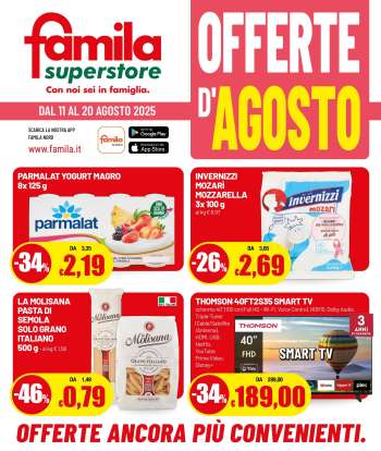 Volantino Famila - 11/8/2025 - 20/8/2025.