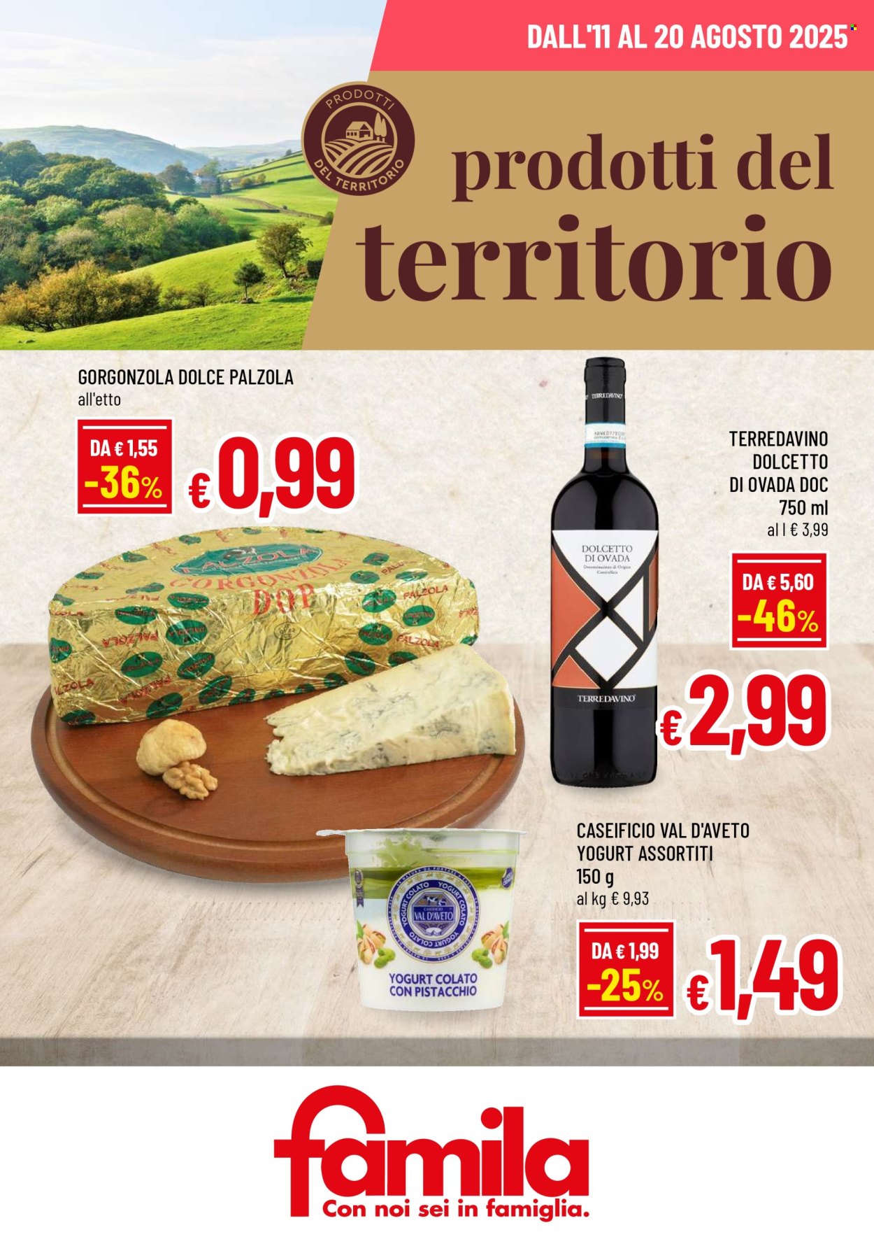 Volantino Famila - 11/8/2025 - 20/8/2025. Pagina 1
