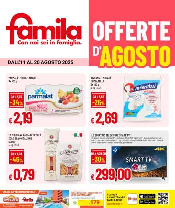 Volantino Famila - 11/8/2025 - 20/8/2025.