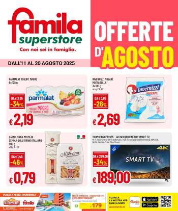 Volantino Famila - 11/8/2025 - 20/8/2025.