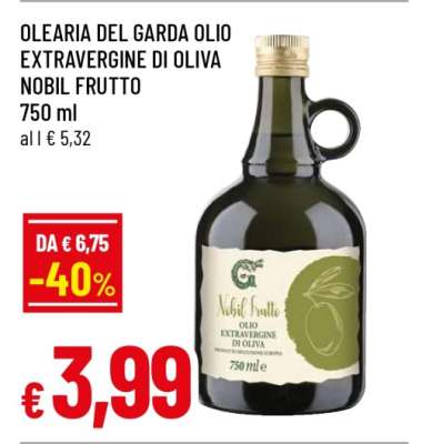 OLEARIA DEL GARDA OLIO EXTRAVERGINE DI OLIVA NOBIL FRUTTO