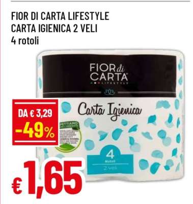 FIOR DI CARTA LIFESTYLE CARTA IGIENICA 2 VELI