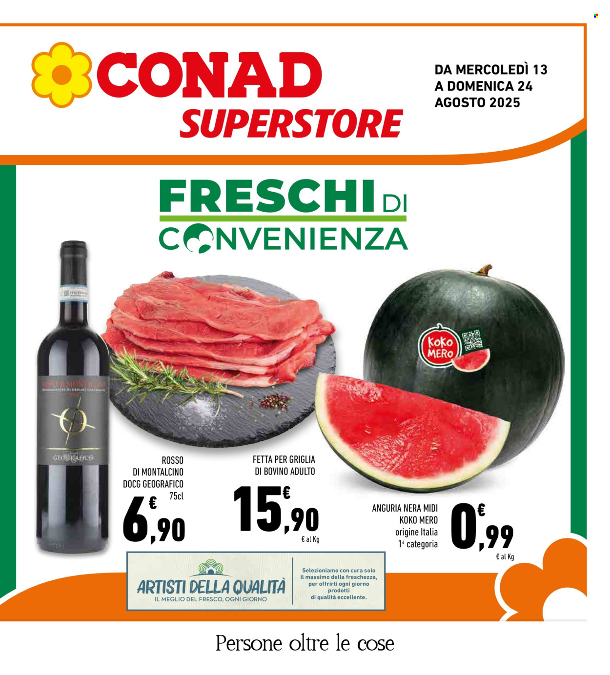 Volantino Conad Superstore - 13/8/2025 - 24/8/2025. Pagina 1