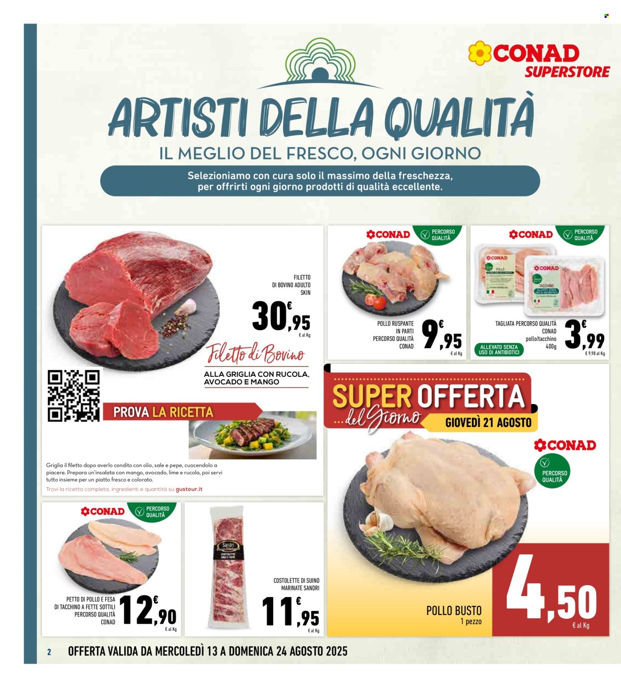 Volantino Conad Superstore - 13/8/2025 - 24/8/2025. Pagina 2