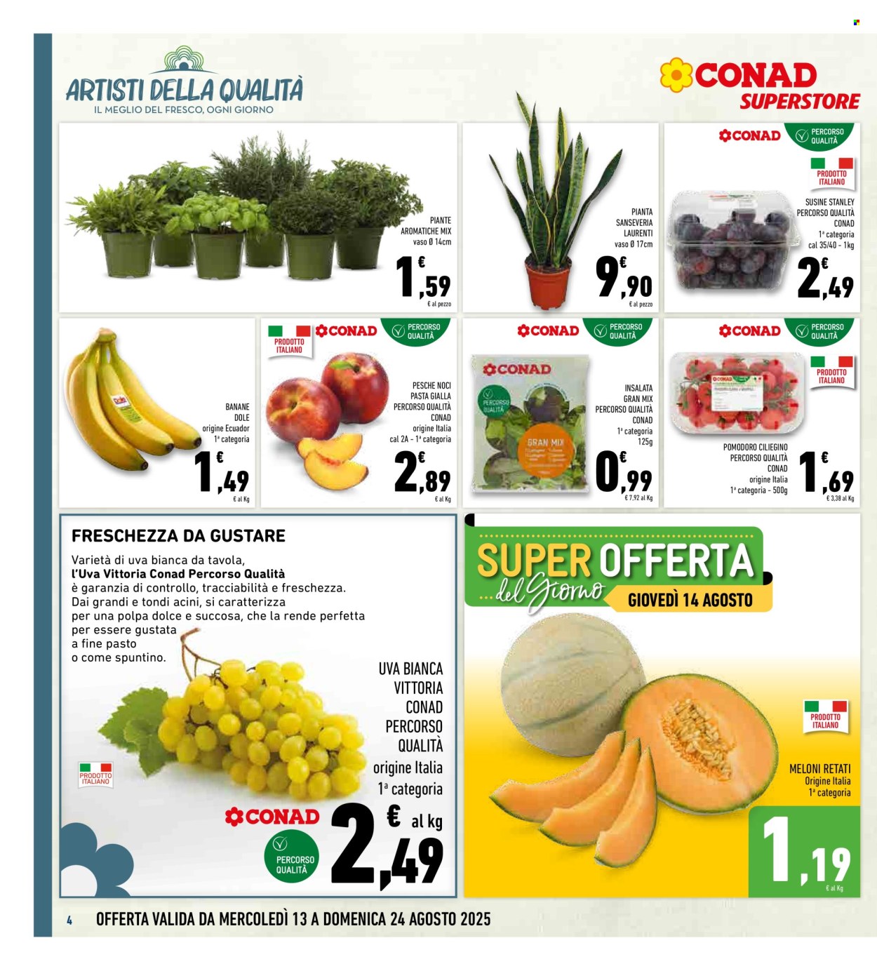 Volantino Conad Superstore - 13/8/2025 - 24/8/2025. Pagina 4
