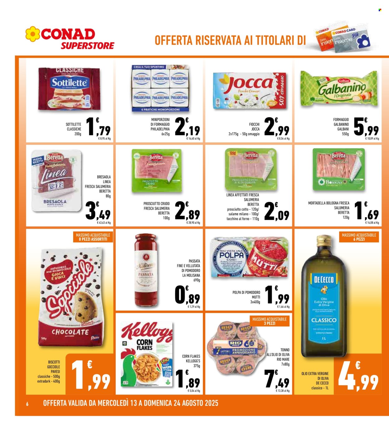Volantino Conad Superstore - 13/8/2025 - 24/8/2025. Pagina 6