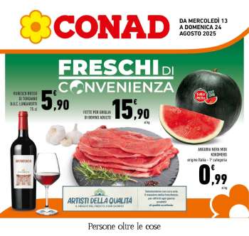 Volantino Conad - 13/8/2025 - 24/8/2025.