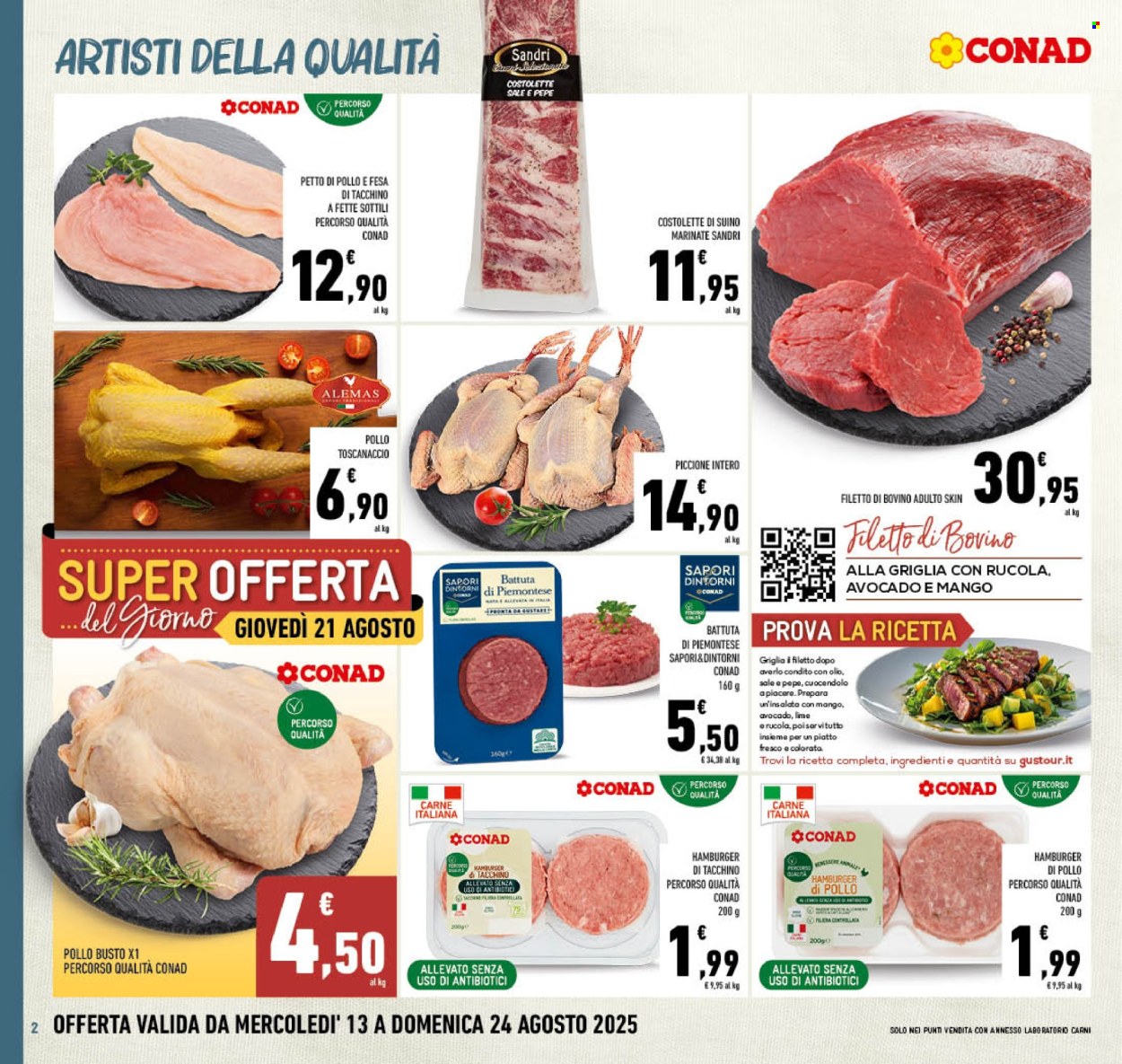 Volantino Conad - 13/8/2025 - 24/8/2025. Pagina 2