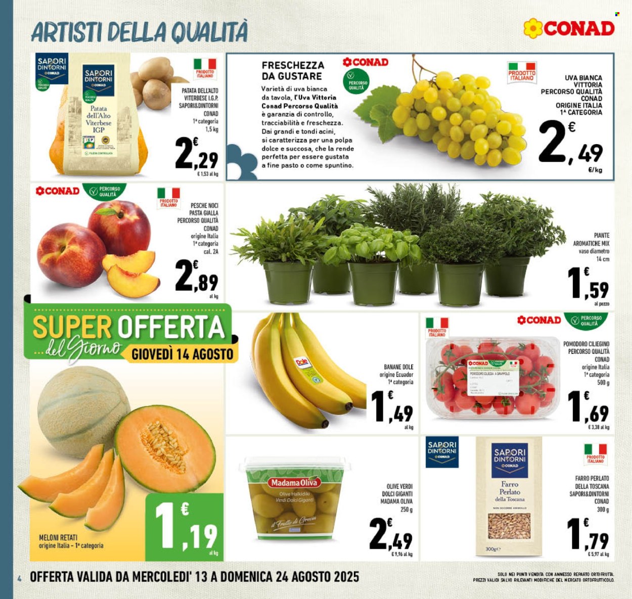Volantino Conad - 13/8/2025 - 24/8/2025. Pagina 4