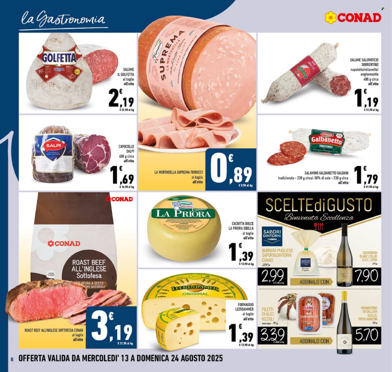 Volantino Conad - 13/8/2025 - 24/8/2025. Pagina 6