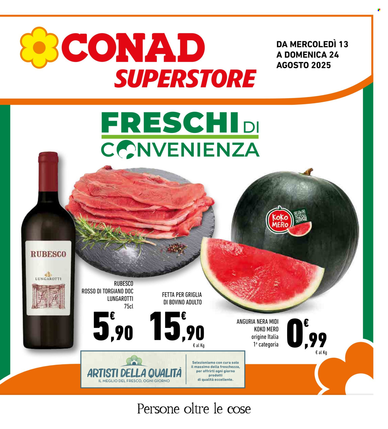 Volantino Conad Superstore - 13/8/2025 - 24/8/2025. Pagina 1