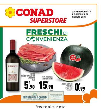Volantino Conad Superstore - 13/8/2025 - 24/8/2025.